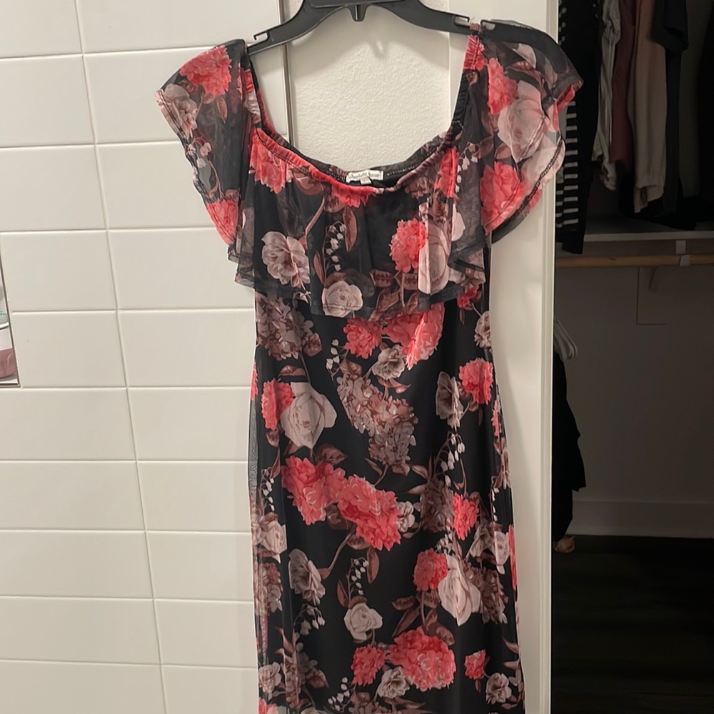 Off the shoulder floral dress